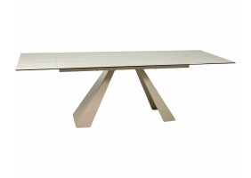 Стіл обідній кухонний розкладний Salvadore Ceramic (160–240)×90 см Кераміка Беж / Кашемір каркас