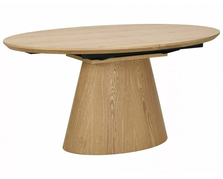 Стіл обідній кухонний розкладний Marocco (160–200)×100 см МДФ + шпон Дуб / Дуб каркас