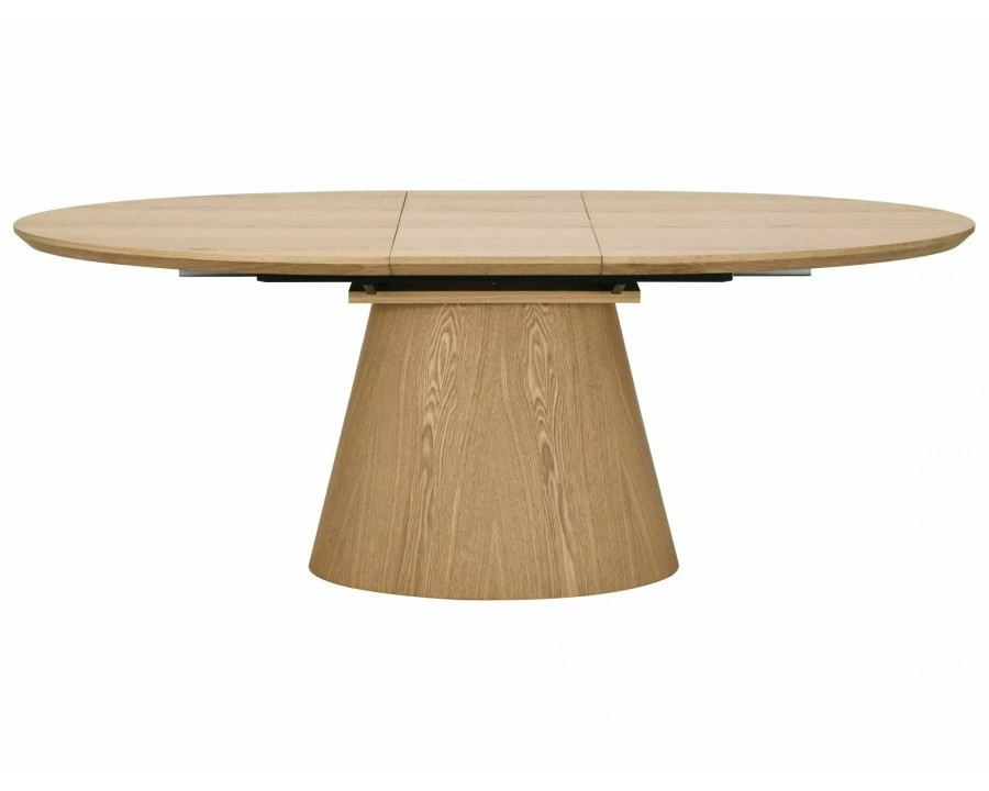 Стіл обідній кухонний розкладний Marocco (160–200)×100 см МДФ + шпон Дуб / Дуб каркас