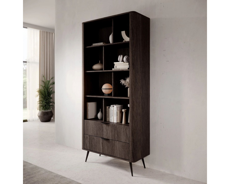 Стелаж Веріс / Veris 2S/88 з 2 шухлядами Дуб дунін/чорний