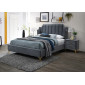Двоспальне ліжко Monako Velvet 160X200 Сірий