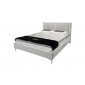 Ліжко 1,6 Клер тканина світло-сірий