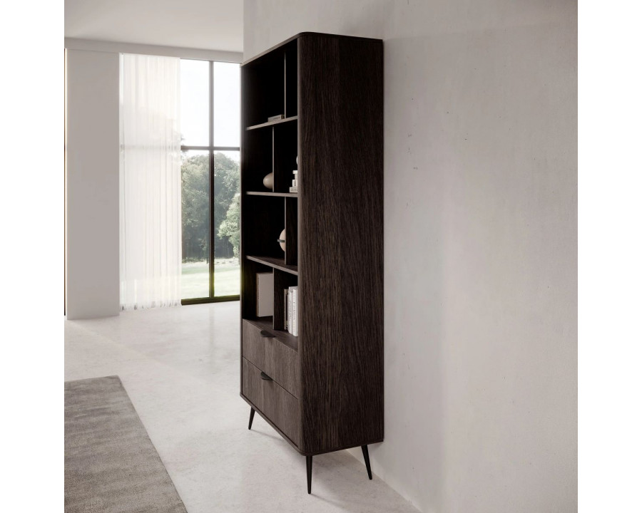 Стелаж Веріс / Veris 2S/88 з 2 шухлядами Дуб дунін/чорний