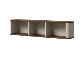 Полиця на стіну MARLY REG 20 127х30х25 кашемір / горіх