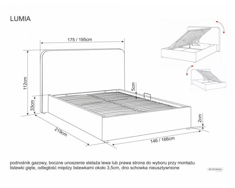 Ліжко полуторне м'яке Lumia Velvet 140×200 Темно-бежева велюр Bluvel