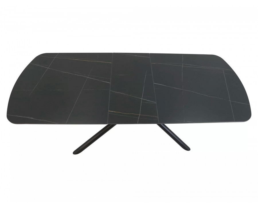 Стіл обідній розкладний VECTOR 180(220)*90 чорний VECTORC180