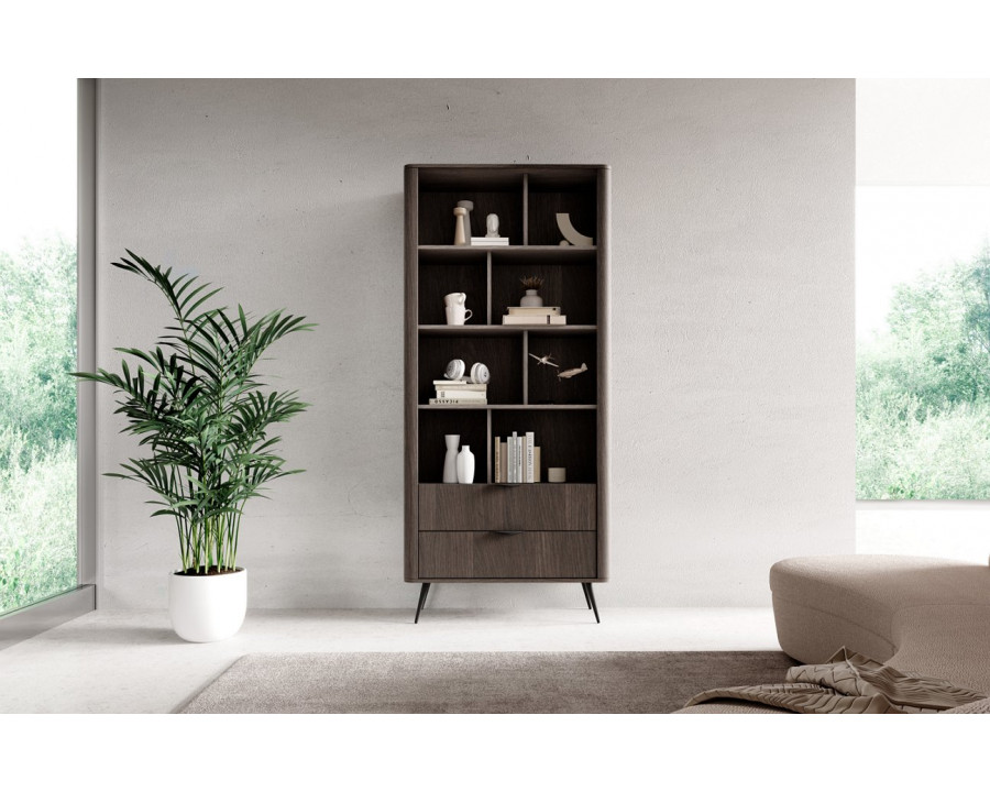 Стелаж Веріс / Veris 2S/88 з 2 шухлядами Дуб дунін/чорний