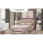 Ліжко 1,6 Лілібет с підйомним механізмом, 184x216x122.5 см, Світло-рожевий