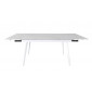 Hugo Carrara White стіл розкладний кераміка 82X140(200) Білий