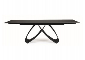 Стіл обідній розкладний SAMANTA CERAMIC 160(240)*90 чорний SAHARA NOIR/чорний мат SAMANTACC160