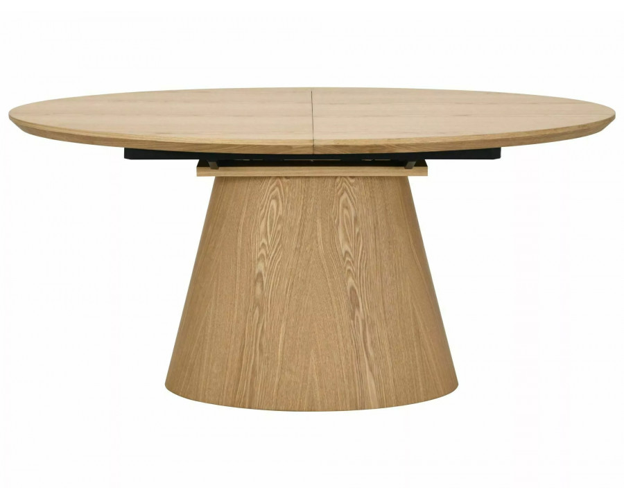 Стіл обідній кухонний розкладний Marocco (160–200)×100 см МДФ + шпон Дуб / Дуб каркас