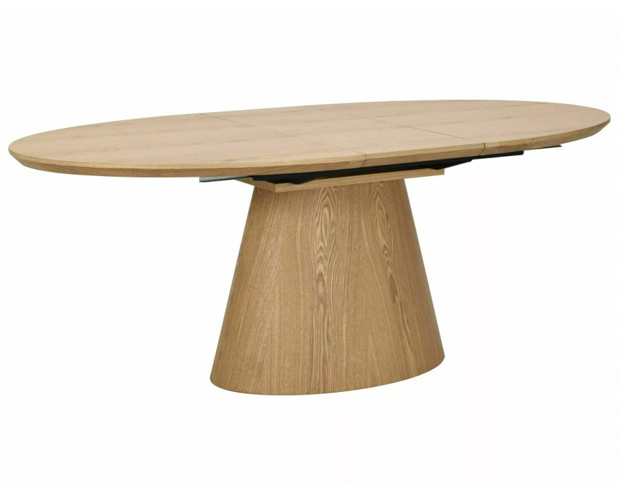 Стіл обідній кухонний розкладний Marocco (160–200)×100 см МДФ + шпон Дуб / Дуб каркас