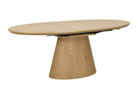 Стіл обідній кухонний розкладний Marocco (160–200)×100 см МДФ + шпон Дуб / Дуб каркас