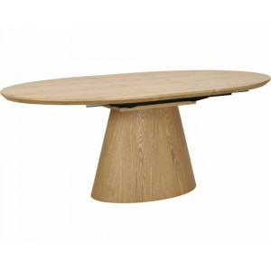 Стіл обідній кухонний розкладний Marocco (160–200)×100 см МДФ + шпон Дуб / Дуб каркас