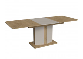Обідній стіл розкладний CRYSTAL D/K MAX 160(190-220)х90 дуб кремона торро/кашемір