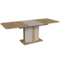 Обідній стіл розкладний CRYSTAL D/K MAX 160(190-220)х90 дуб кремона торро/кашемір
