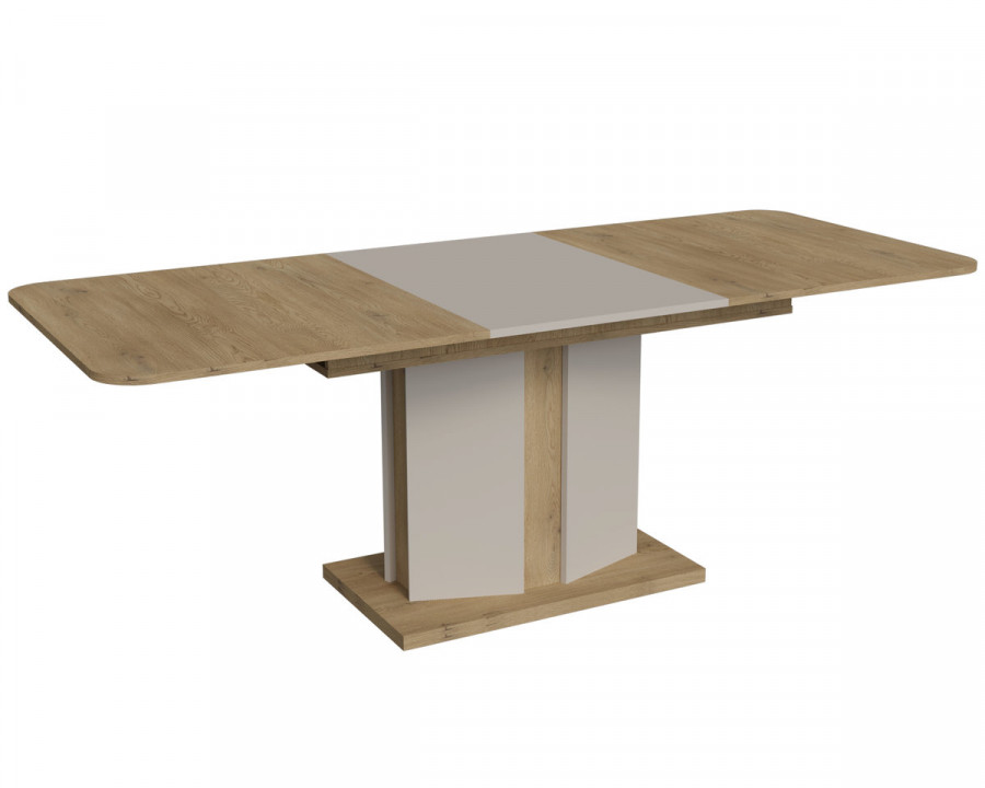 Обідній стіл розкладний CRYSTAL D/K MAX 160(190-220)х90 дуб кремона торро/кашемір