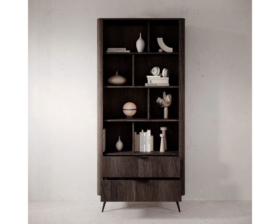 Стелаж Веріс / Veris 2S/88 з 2 шухлядами Дуб дунін/чорний