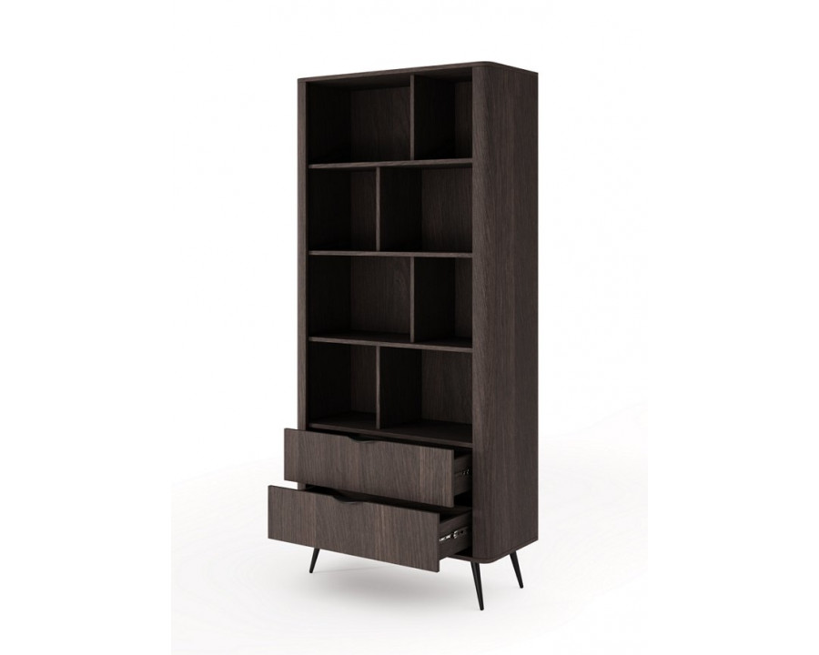 Стелаж Веріс / Veris 2S/88 з 2 шухлядами Дуб дунін/чорний