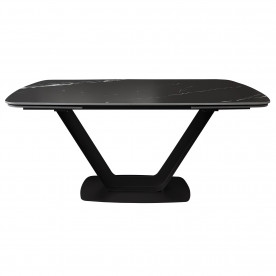 Force Macedonian Black стіл розкладний кераміка 100x160-240 см