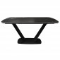 Force Macedonian Black стіл розкладний кераміка 100x160-240 см