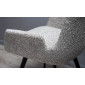 Стілець Дюк, з металу, сидіння з тканини, 60x59x86 см, Бежевий букле поворот 360°