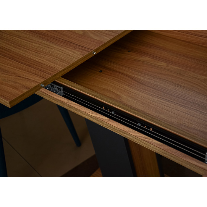 Стіл обідній Torino 140(180)x80 Блеквуд Ячмінний / Графіт