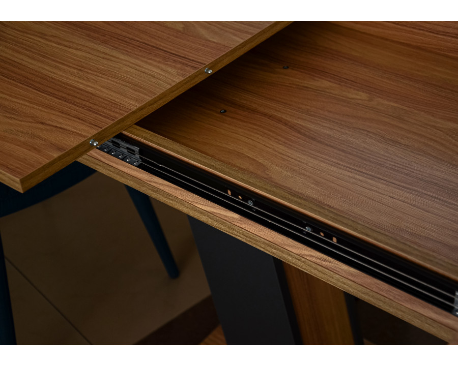 Стіл обідній Torino 140(180)x80 Блеквуд Ячмінний / Графіт
