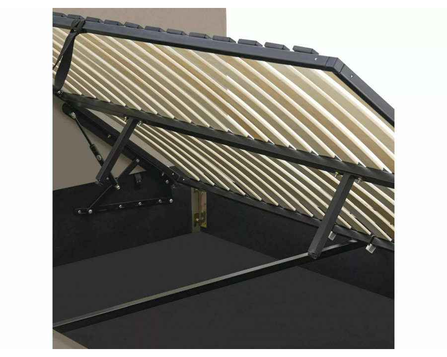 Ліжко двоспальне м'яке Lumia Velvet 160×200 Темно-бежева велюр Bluvel