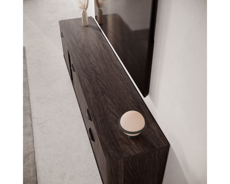 Тумба під ТВ Веріс / Veris 2D2S/195 2-дверна з 2 шухлядами Дуб дунін/чорний