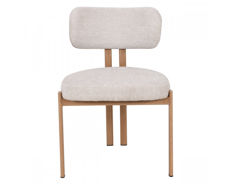 Cтілець кухонний TANO дуб метал/бежева тканина