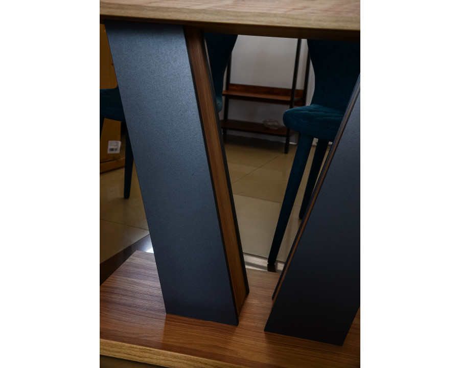 Стіл обідній Torino 140(180)x80 Блеквуд Ячмінний / Графіт