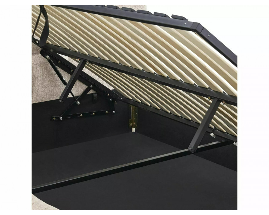 Ліжко полуторне м'яке Parma Raven 140×200 Бежева тканина