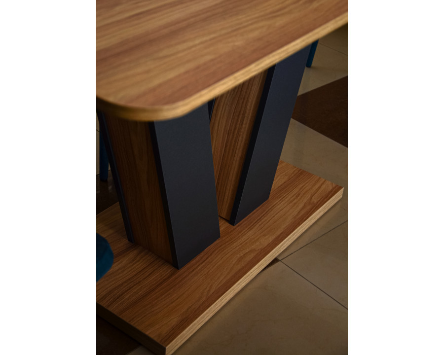 Стіл обідній Torino 140(180)x80 Блеквуд Ячмінний / Графіт