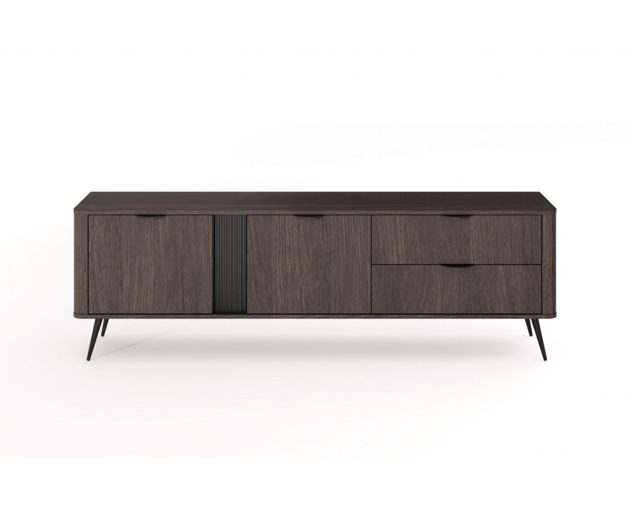 Тумба під ТВ Веріс / Veris 2D2S/195 2-дверна з 2 шухлядами Дуб дунін/чорний