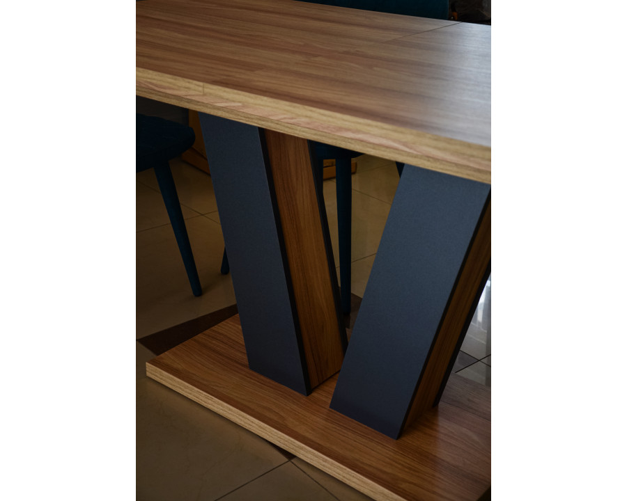 Стіл обідній Torino 140(180)x80 Блеквуд Ячмінний / Графіт