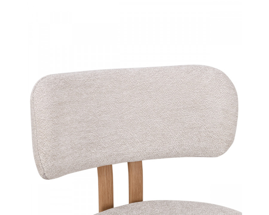 Cтілець кухонний TANO дуб метал/бежева тканина