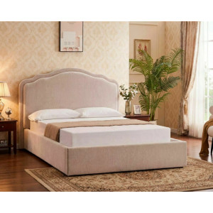 Ліжко двоспальне м'яке Florencja Raven 160×200 Бежева тканина