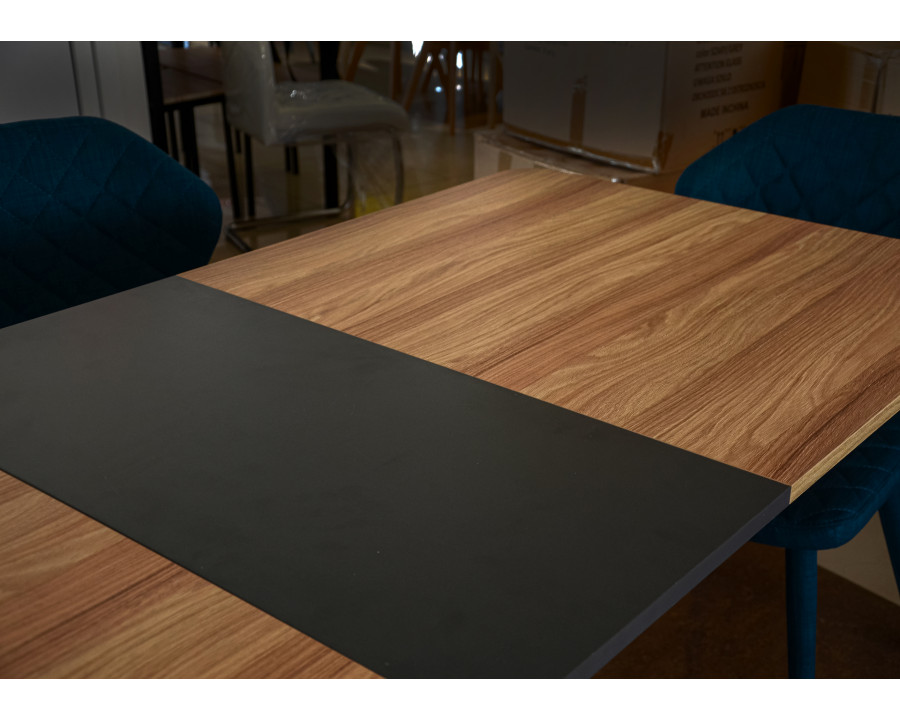 Стіл обідній Torino 140(180)x80 Блеквуд Ячмінний / Графіт