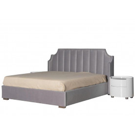 Ліжко 1,6 Лілібет с підйомним механізмом, 184x216x122.5 см, Світло-сірий