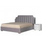 Ліжко 1,6 Лілібет с підйомним механізмом, 184x216x122.5 см, Світло-сірий