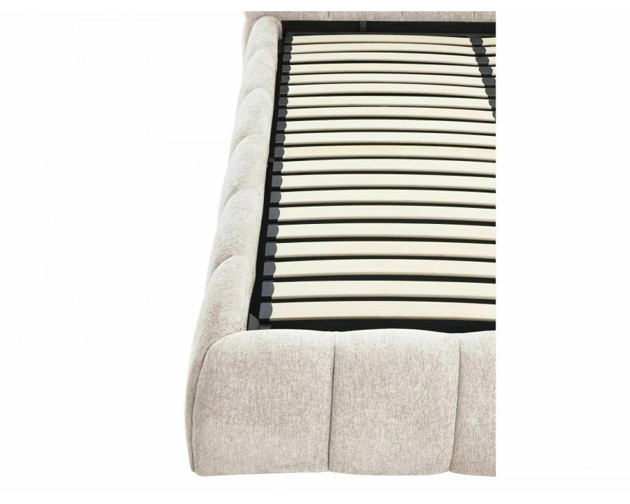 Ліжко полуторне м'яке Parma Raven 140×200 Бежева тканина