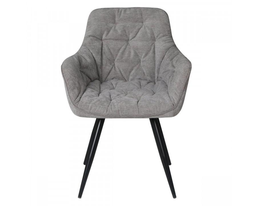 Стілець кухонний ARDEN Чорний каркас / Сірий тканина