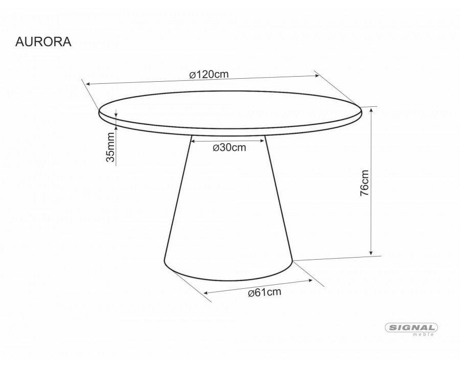Стіл обідній кухонний Aurora ø120 см МДФ + мікроцемент Світло-сірий / Світло-сірий каркас