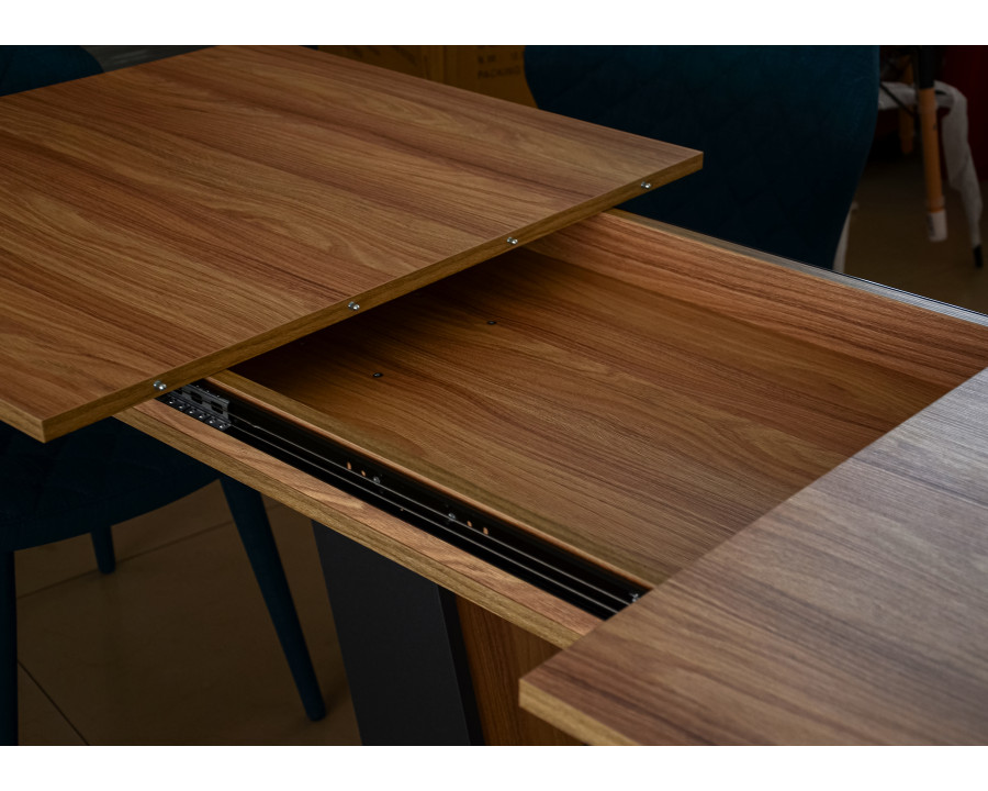Стіл обідній Torino 140(180)x80 Блеквуд Ячмінний / Графіт