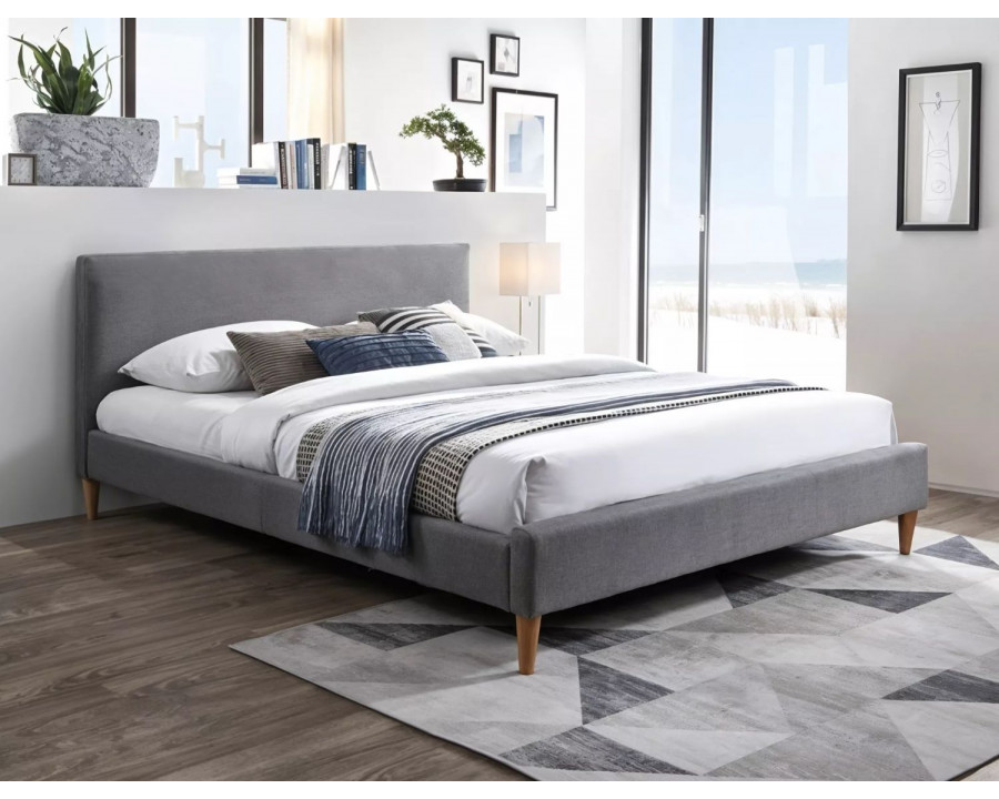 Двоспальне ліжко Acoma 160X200 Сірий ACOMA160SZD1