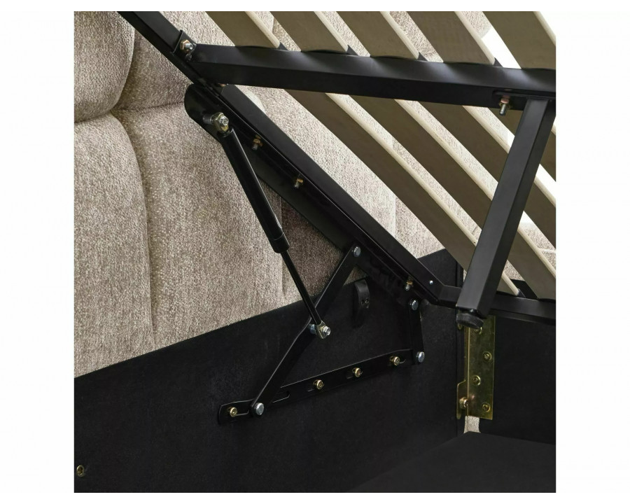 Ліжко полуторне м'яке Parma Raven 140×200 Бежева тканина