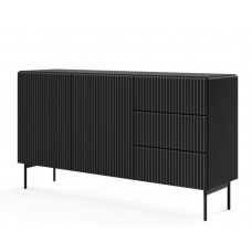 Комод Муті / Muti 2D3S/147 2-дверний з 3 шухлядами Чорний