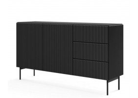Комод Муті / Muti 2D3S/147 2-дверний з 3 шухлядами Чорний