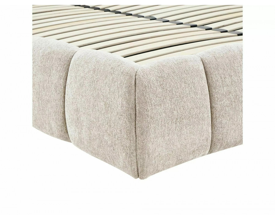 Ліжко полуторне м'яке Parma Raven 140×200 Бежева тканина